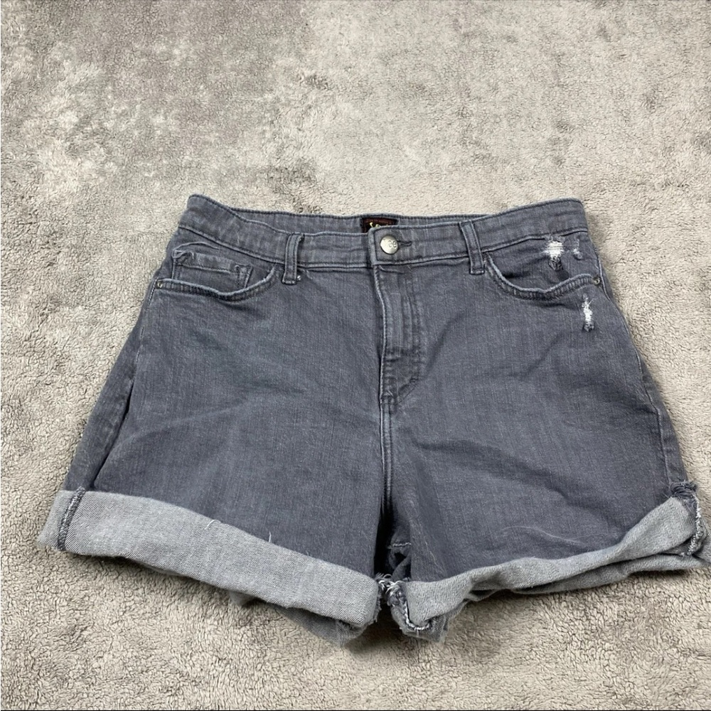 Lee Shorts Womens Size 10 Medium Gray Distressed